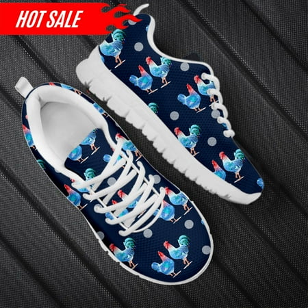 

Rooster Purple Print Women s Outdoor Running Shoes Mens Casaul Flat Shoes Breathable Wear Resistant Walking Sneakers