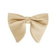 thumbnail image 1 of INSPIRAR CHIC Corbata de moño de satén de color sólido preatado para hombres, corbatas ajustables para bodas elegantes, talla única Champagne, 1 of 4