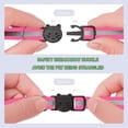 thumbnail image 4 of LAICAIW Lot de 2 Colliers pour Chat à Dégagement Rapide, Collier Réfléchissant pour Chaton avec Clochette et Dégagement de Sécurité (Rose Foncé), 4 of 5