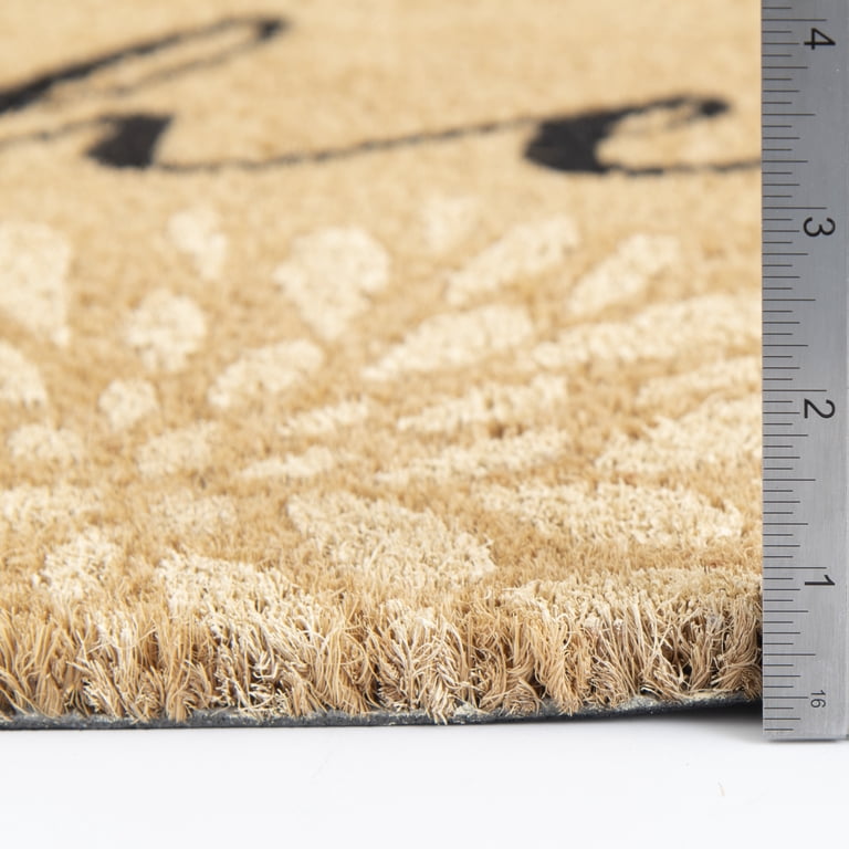 Mainstays Hello Bloom Outdoor Coir Doormat, Multicolor, 18" x 30" photo 5