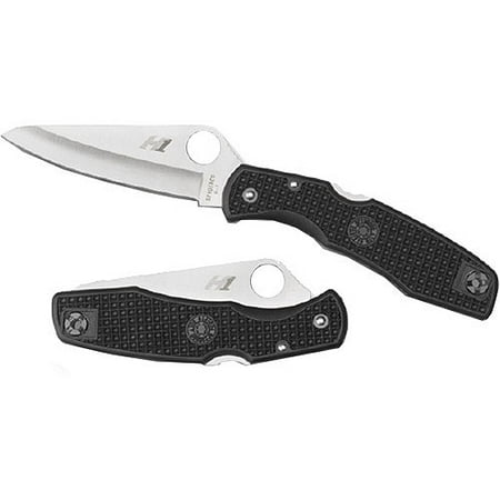 Spyderco Pacific Salt Lightweight Black FRN PlainEdge Folding