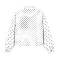 thumbnail image 6 of Fewfanhot Womens Fall Tops Polka Dot Cropped Jacket Full Zip with Pockets Lightweight Relaxed Fit Spring and Fall, 6 of 7