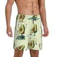 thumbnail image 2 of Kdxio Avocado for Exercise Print Mens Sleep Shorts Bottoms Soft Comfy Pajama Wear Pants with Drawstring Pockets, 2 of 7