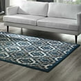 thumbnail image 6 of Modway Kalinda Rustic Vintage Moroccan Trellis 8x10 Area Rug in Ivory, Moroccan Blue and Brown, 6 of 7