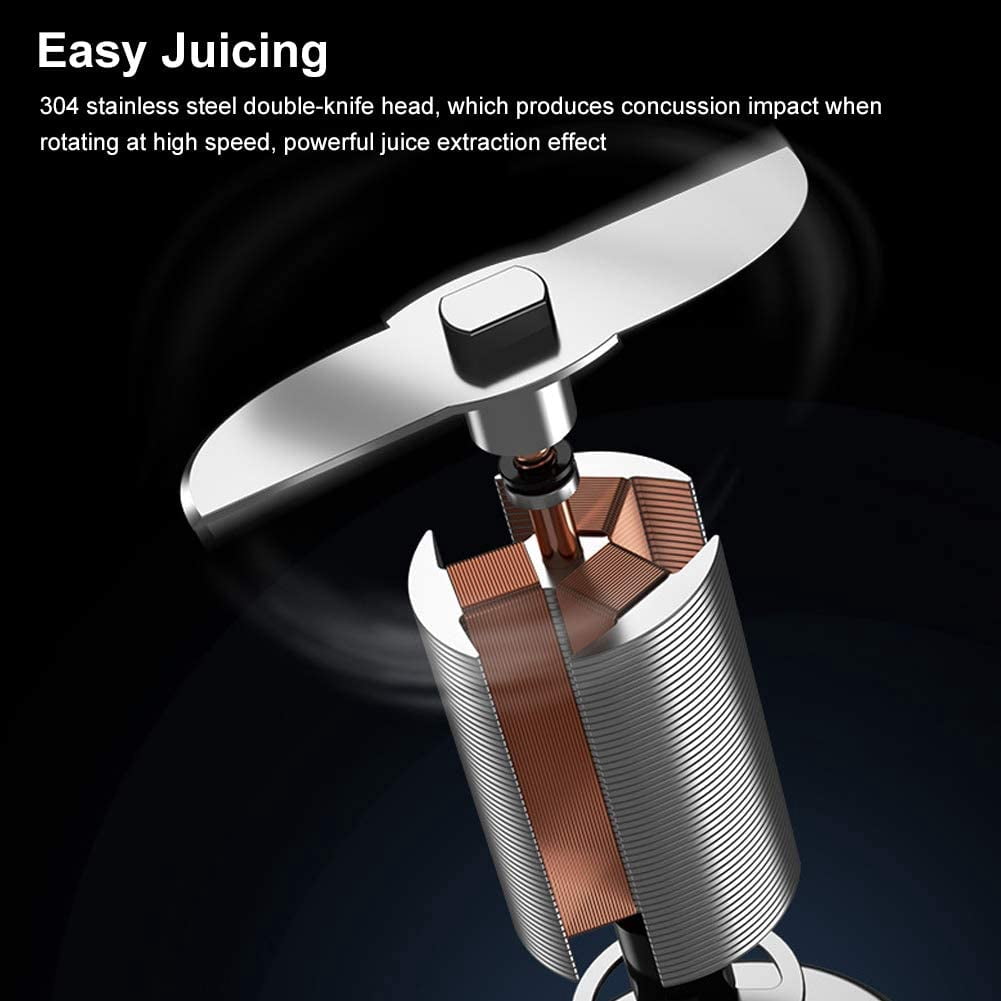 Mixeur Portable USB Rechargeable - 400 Ml, 10 Lames Inox, Nettoyage Automatique | Pour Smoothies, Jus, Voyages - 5