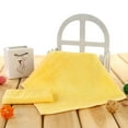 thumbnail image 1 of Nvzi toallas de mano de fibra de bambú cuadradas pequeñas de algodón suave para el hogar, súper suaves y muy absorbentes para ducha, piscina, toalla de mano de 11,81 x 11,81 pulgadas (amarillo), 1 of 5