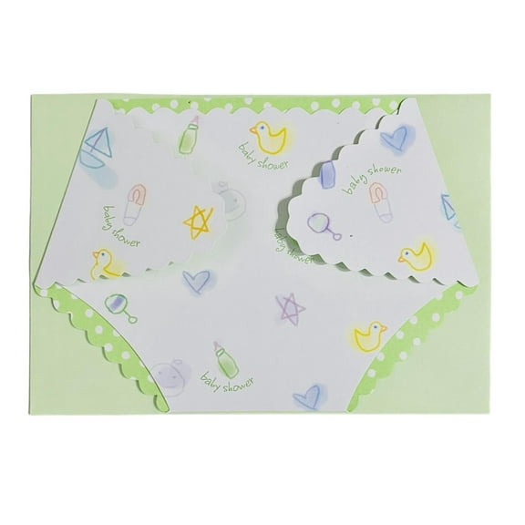 Hallmark Diaper Baby Shower Invitations (10 Cards with Envelopes)