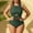 Green, variant on Womens Bikini Sets Two Piece - High Waisted Tummy Control Swim Suits Modest Bathing Suit for Beach
