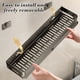 thumbnail image 4 of Estante de almacenamiento de aluminio para baño | Organizador de toallas y artículos de tocador de pared sin perforaciones | Estante gris resistente a la oxidación con ganchos para baño, cocina o, 4 of 7