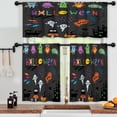 thumbnail image 3 of LALILO Kitchen Curtains and Valances Set of 3 36" Halloween Window Treatment Tiers for Window Decor, 3 of 5