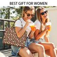 thumbnail image 5 of Large Capacity Tote Bag,Red Christmas Ornament Pattern Handbag Fashion Luxury Tote Bag,15.7"x13"x 5.1" Inches,Laptop Compatible, 5 of 6