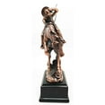 thumbnail image 4 of Western Rodeo Wild Cowboy With Bucking Horse Bronze Electroplated Figurine Statue, 4 of 4