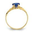 thumbnail image 2 of 14k September CZ Heart Birthstone Claddagh Ring R495, 2 of 6