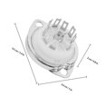 thumbnail image 2 of Raindrops 4Pcs Mini Tube Vacuum Attachments for Vacuum Tubes Ninepin Design Audio Equipment, 2 of 7