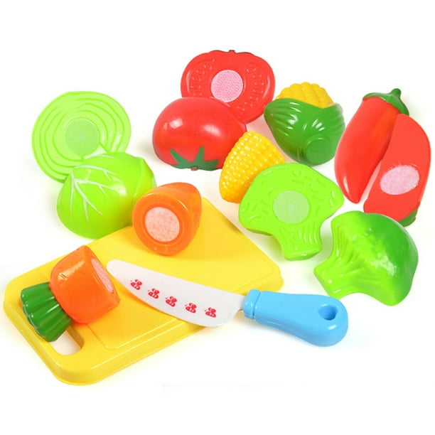 Niños pequeños niños verduras juego de juegos de comida niños niñas desarrollo temprano cocina juguete de aprendizaje 8pcs sidaley FN0320-02B