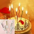 thumbnail image 4 of NookHive Spiral Birthday Cake Candles, Long Thin Curved Candles for Wedding & Party Cake Decoration, 12 Pieces 6 Inches White DIY Baking Supplies,Silver, 4 of 6