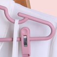 thumbnail image 4 of 10pcs Clothes Hangers with Clips Plastic Space Saving Non-Slip Skirt Organizer, 4 of 6