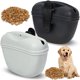 thumbnail image 1 of Juego de 2 bolsas de silicona para premios de perro: bolsa pequeña para entrenamiento, bolsa portátil para premios de perro con correa, cierre magnético y clip para la cintura (solo la bolsa, color ne, 1 of 5