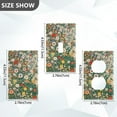 thumbnail image 7 of Yayeee Blank Wall Plate Cover 1-Gang 4.5"x2.7" Home Unused Decorative Outlet, Beige Floral Garden, 7 of 7