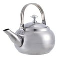 Hemoton Kettle Tea Whistling Stainless Steel Stove Stovetop Gas Small Teapot Kettles Coffee Hot