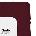thumbnail image 3 of Fitted Hospital Bed Sheet, Twin Extra-Long 36"X80"X9" Soft and Comfy 100% Cotton (Twin XL, Burgundy) by Crescent, 3 of 6