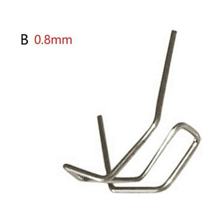 

BAMILL 100PCS 0.6/0.8mm Hot Stapler Staples For Car Bumper Plastic Welder Repair Kit