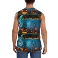 thumbnail image 4 of Fotbe Spooky Halloween Men's Camiseta sin Mangas Estampada para Hombres, Playera Casual para Gimnasio, Entrenamiento, Playa-Medium, 4 of 7