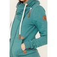 thumbnail image 3 of Wanakome Women's Hestia Asymmetrical Zip Hoodie Teal Medium  US, 3 of 4
