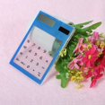 thumbnail image 3 of Long-lasting Battery Calculator Transparent Calculator Durable Solar Power Supply 8-digit Display Abs Plastic Comfortable Hand Feel Ideal for Home, 3 of 8