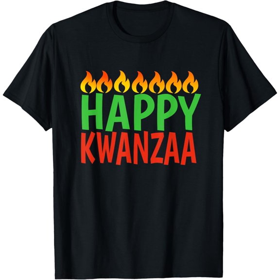 Happy Kwanzaa T Shirtmen and women can wear, black, white, gifts.S,M,L,XL,2XL,3XL,959XL