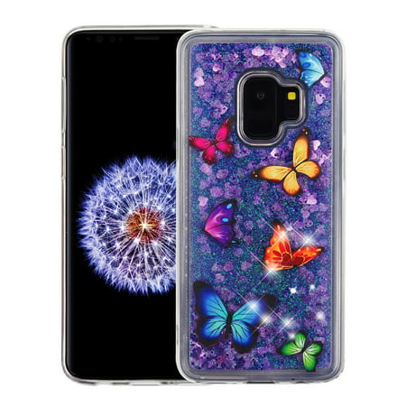 Download Samsung Galaxy S9 Case Glitter By Insten Quicksand Glitter Butterfly Dancing Pc Tpu Rubber Case Cover Bling Sparkle For Samsung Galaxy S9 Phone Case Multi Color Bundle With Usb Type C Cable