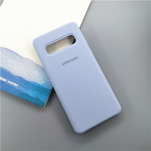 Funda de silicona Samsung S10 S10E S10 + funda de estilo de oficina de silicona líquida suave para Galaxy S10 Plus S10E S10 carcasa trasera con caja Tan Jianjun unisex