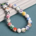 thumbnail image 4 of U8MO 10pcs Round 8mm 10mm 12mm Colorful Flower Patterns Ceramic Porcelain Loose Beads-141#-12mm, 4 of 6