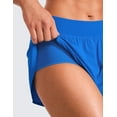 thumbnail image 5 of CRZ YOGA Mid Waisted Dolphin Athletic Shorts for Women 4 Inches with Liner, 5 of 5