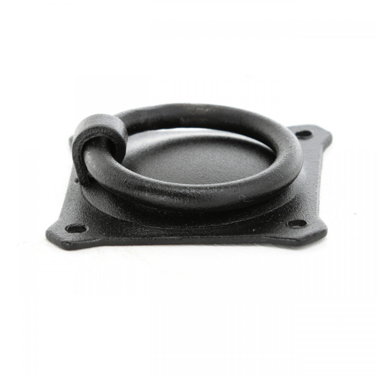 Renovators Supply Wrought Iron Mission Style Ring Pull Black Cabinet 2in Set of 4 - image 4 of 6