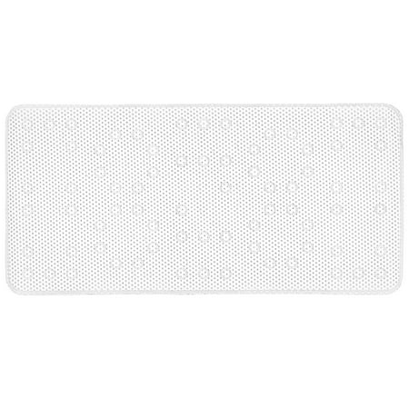 Bath Bliss Extra Long Cushioned Bath Mat in White