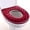 Red, variant on Toilet Seat Cover for Bathroom, Toilet Seat Cushion Covers Soft Thicker Warmer Washable Toilet Seat Cover Pads with Zipper Home Reusable (Purple)