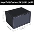 thumbnail image 4 of K.T.Z Shoe Boxes,Clear Plastic Shoe Box Magnetic Side Open Stackable Shoe Box (D Style Black, 2 PCS), 4 of 4