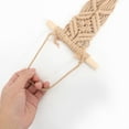 thumbnail image 3 of SEWCHICS Wall Mounted Woven Hat Holder Beige Cotton Rope Hat Display Rack for Space Saving, 3 of 8