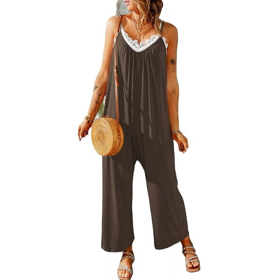 Womens Casual Jumpsuits Dark Gray S