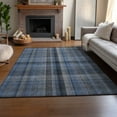 thumbnail image 6 of Addison Rugs Mayfield Washable Transitional Plaid Blue Rectangle Rug, 10' x 14', 6 of 6
