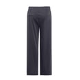 thumbnail image 5 of OIOLOYJM Women Dress Pants Stretchy Wide Leg Business Work Yoga Pants High Waisted Casual Pull On Trouserwith Pockets Dark Gray_#006 S, 5 of 7