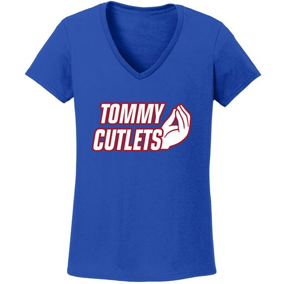 Tommy Devito Giants Tommy Cutlets LADIES V-NECK Shirt T-Shirt