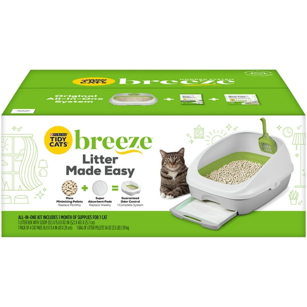 Purina Tidy Cats Breeze Cat Litter Box System AllInOne Starter Kit, Breeze Cat Litter System