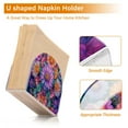 thumbnail image 5 of Yayeee Napkin Holder for Table Kitchen Paper Tissue Organization, Light Purple Flowers, 5 of 8
