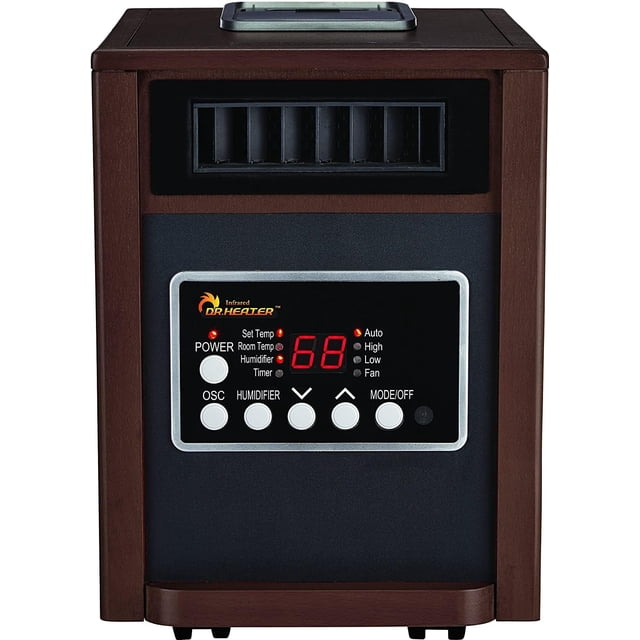 Heater Dr Infrared DR-998W Sistema de calefacción dual Walnut 1500W