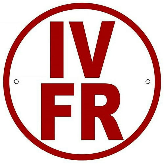 IV-FR Floor Truss Circular Sign (WHITE ,Reflective Aluminum ,HEAVY DUTY,6X6, RUST Free )