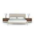 thumbnail image 5 of Modrest Bergeron - Eastern King Contemporary Cream Woven Fabric Bed, 5 of 9