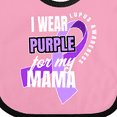 thumbnail image 4 of Inktastic I Wear Purple for My Mama Lupus Awareness Boys or Girls Baby Bib, 4 of 4