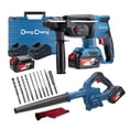 thumbnail image 1 of Sopladora 20V + Rotomartillo 20V a bat DC + Brocas Makita, 1 of 12